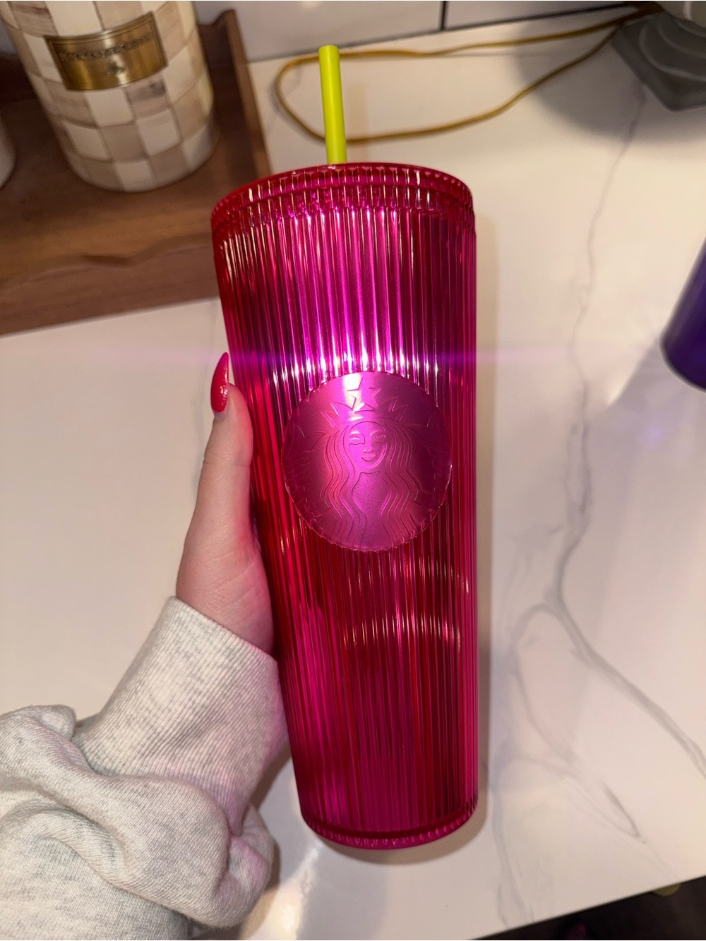 Starbucks Neon Pink Reusable Tumbler
